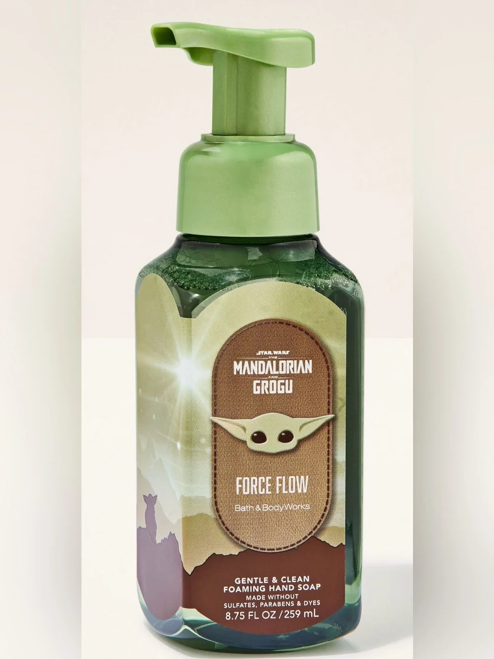 Bath & Body Works Mandalorian Grogu Force Flow Gentle Foaming Hand Soap - Green